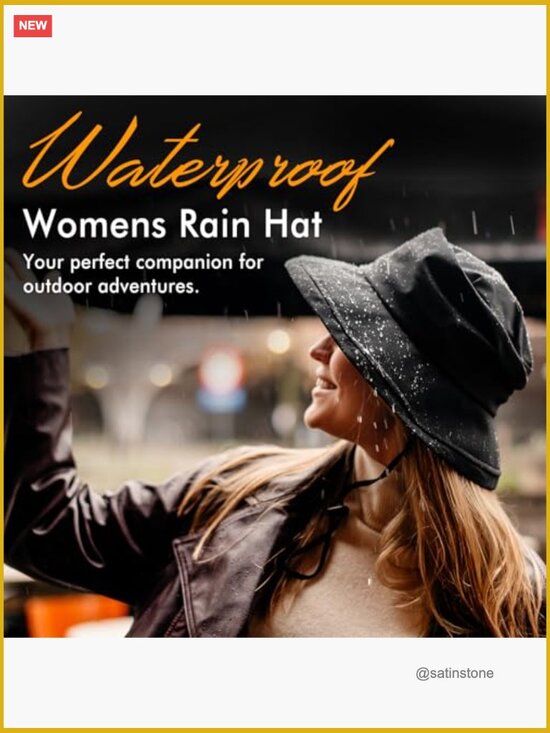 Waterproof Wide Brim Sun Hat UPF 50 Bucket Hat Packable Adjustable main image 4